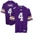 Reebok NFL Equipment Minnesota Vikings #4 Brett Favre Purple Alternate Replica Football Jersey 