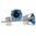 Blue Diamond Stud Earring