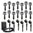 Intermatic LX19720T Malibu Outdoor Lighting Kit with Fourteen Tier Lights, Six Floodlights plus 88-Watt Power Pack/Timer, Black